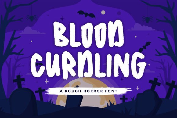 Blood Curdling Font: Merging Cute Style with Horror Flair