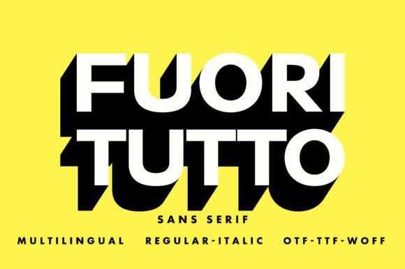 Fuori Tutto Font: Integrating Geometric Precision into Your Creative Process