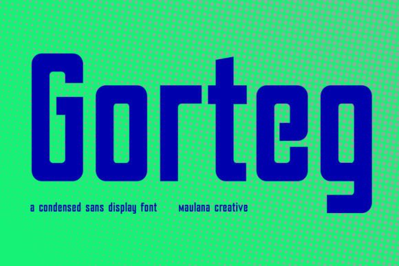Gorteg Condensed Sans Display Font: Strategic Typography for Industrial-Branded Impact