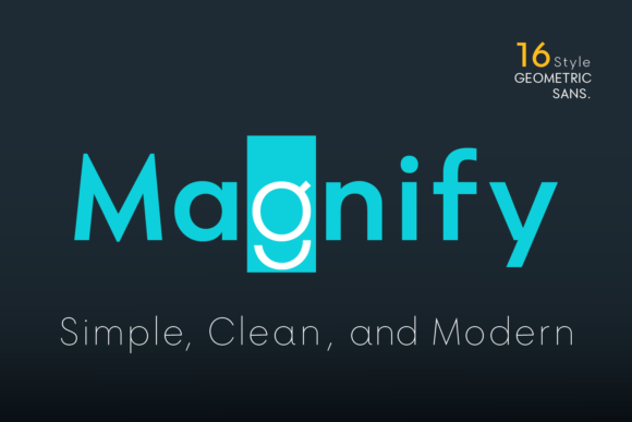 Magnify Font: A Detailed Look at This Geometric Sans Serif Family