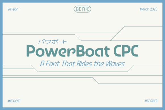 Powerboat CPC Font: Evaluating a Retrofuturism Typeface for High-Velocity Design