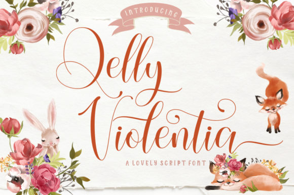 Qelly Violentia Font: Modern Script for Creative Projects