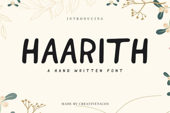 The Handmade Charm of Haarith Font: A Designer's Guide to Contemporary Typography